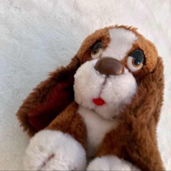 Vintage Dog Plush Baxter Sad Puppy Stuffed Animal - Picture 3 of 7